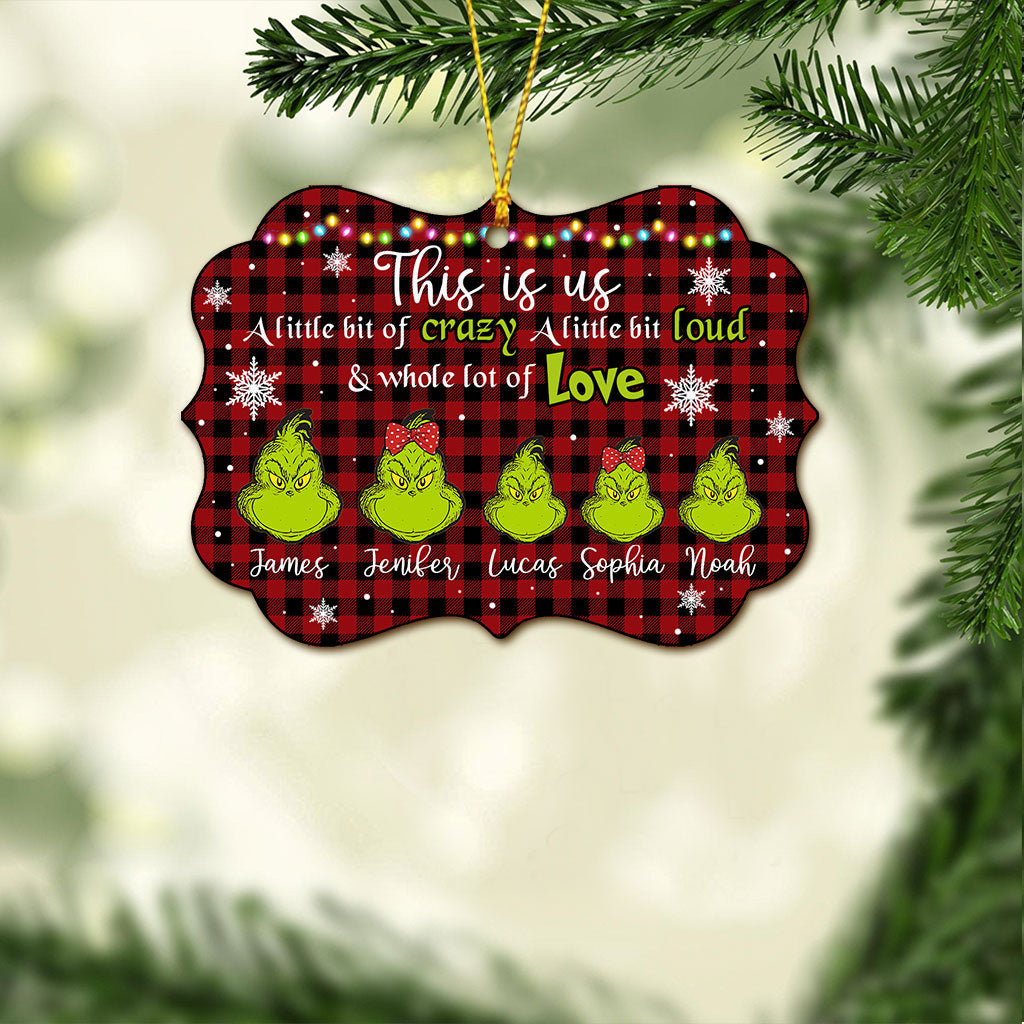 Personalized Christmas Ornament Custom Name Grinch Holiday Decor Ornament GradoCreations