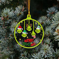 Personalized Merry Grinchmas Christmas Ornament Custom Names Gift Layers Mix Ornament GradoCreations