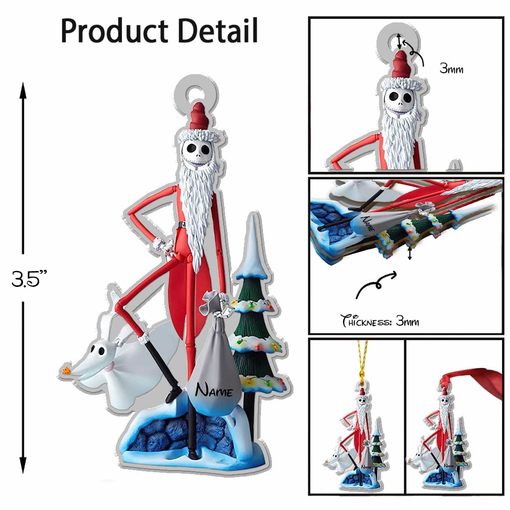 Personalized Nightmare Before Christmas Ornament Custom Name Gift Ornament GradoCreations