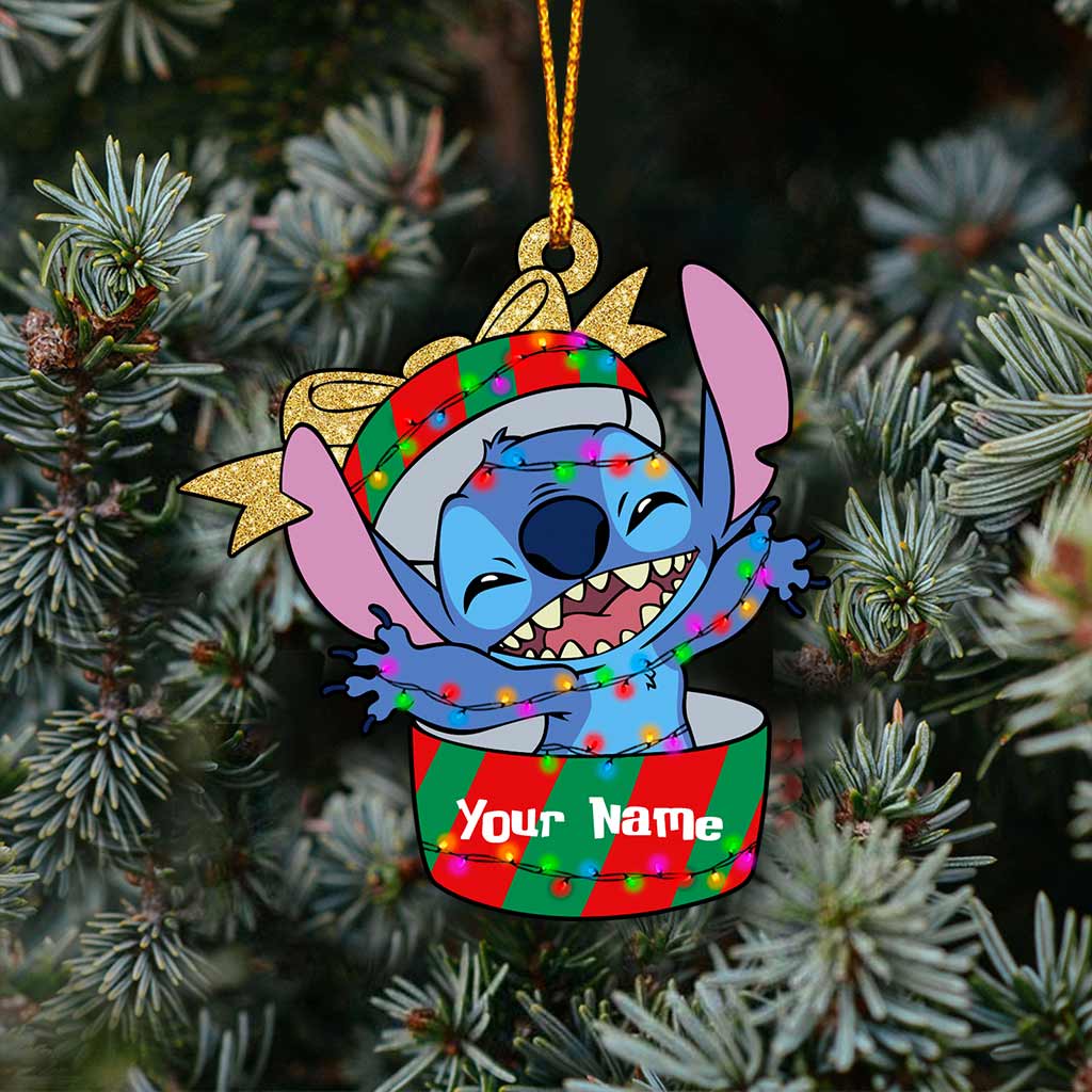 Personalized Christmas Ohana Ornament Custom Gift for Family Ornament GradoCreations
