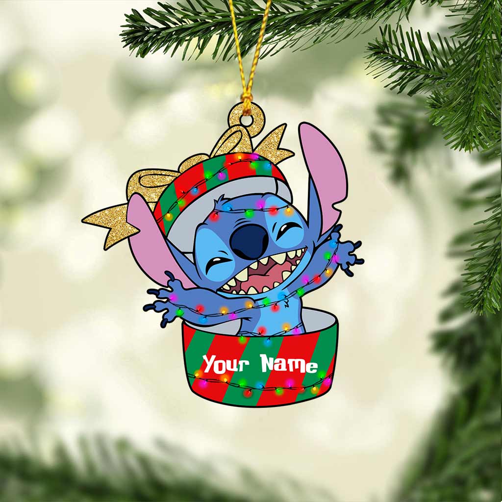 Personalized Christmas Ohana Ornament Custom Gift for Family Ornament GradoCreations