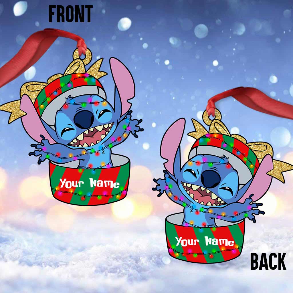Personalized Christmas Ohana Ornament Custom Gift for Family Ornament GradoCreations