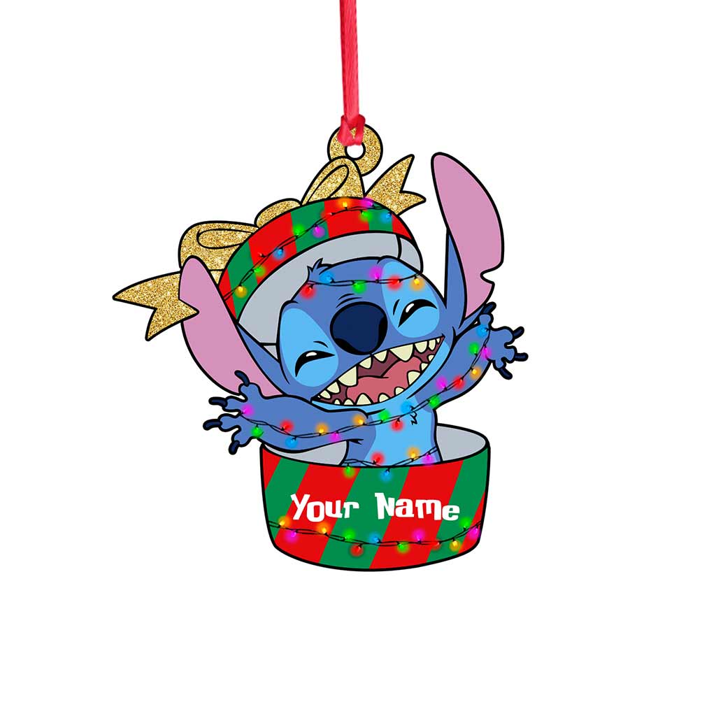 Personalized Christmas Ohana Ornament Custom Gift for Family Ornament GradoCreations