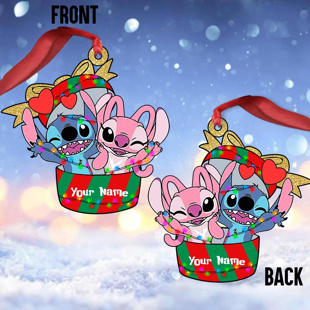 Personalized Christmas Ornament Custom Name Acrylic Gift Ornament GradoCreations