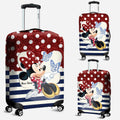 Personalized Minnie Mouse Luggage Cover Custom Name Vacation Gift Luggage Cover GradoCreations