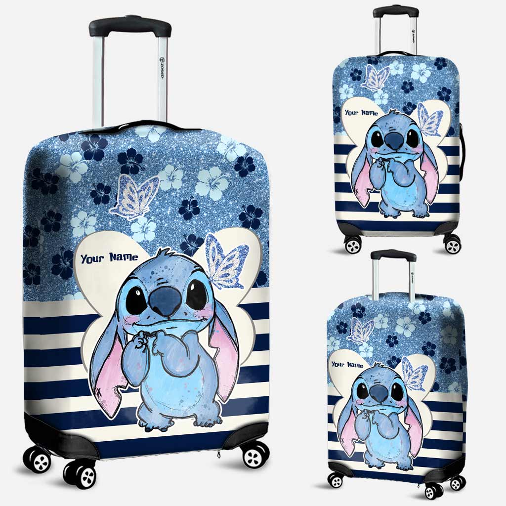 Personalized Ohana Luggage Cover Custom Name Travel Gift Luggage Cover GradoCreations