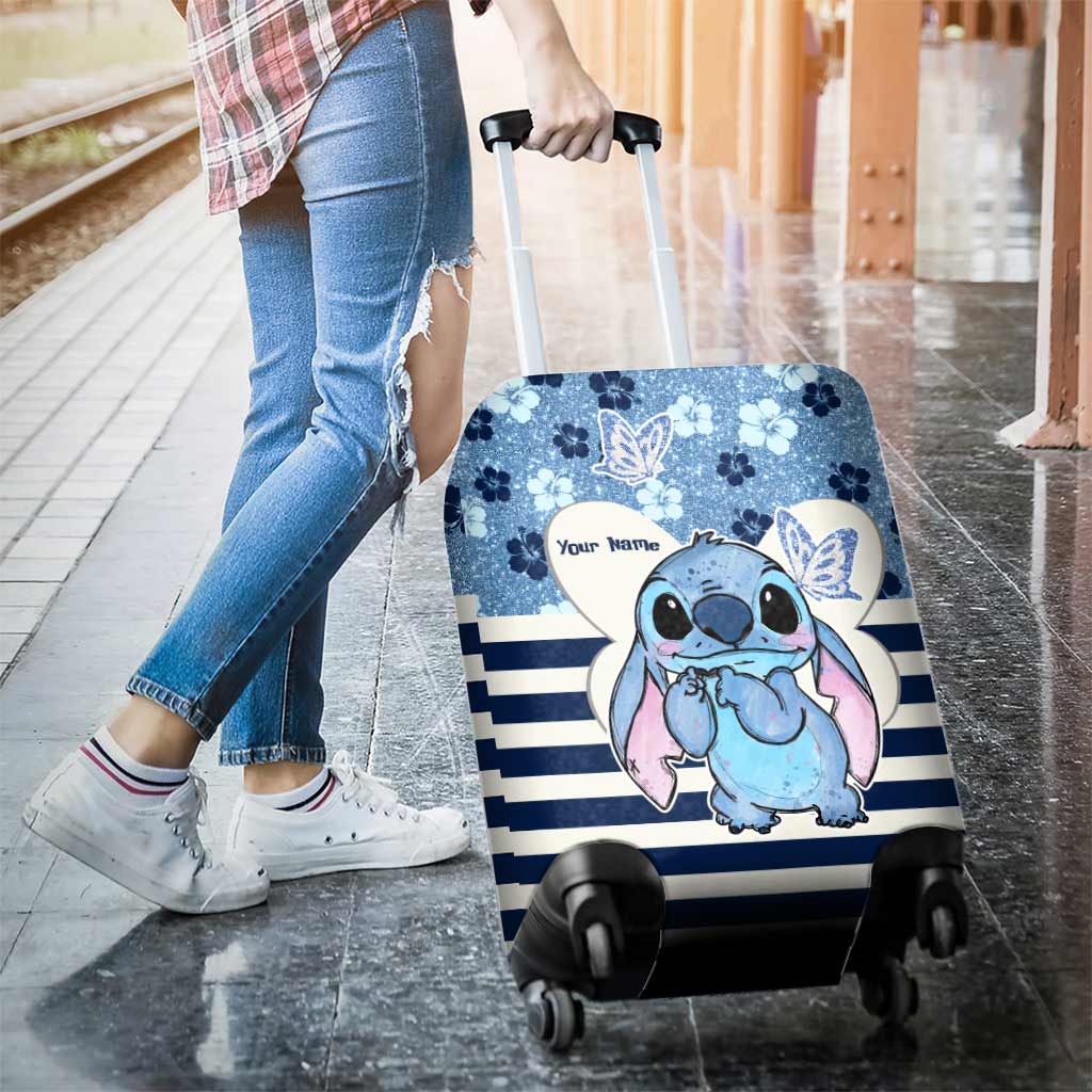 Personalized Ohana Luggage Cover Custom Name Travel Gift Luggage Cover GradoCreations