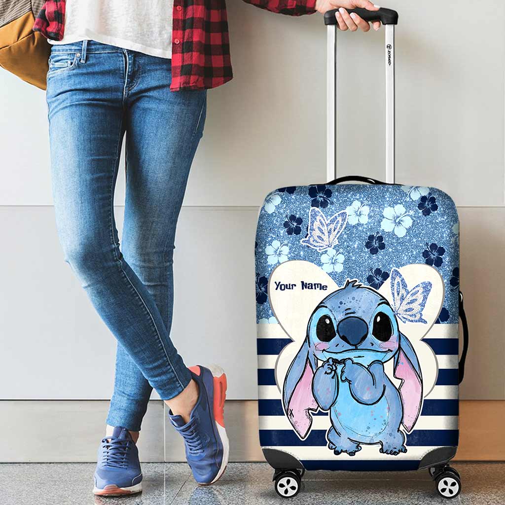 Personalized Ohana Luggage Cover Custom Name Travel Gift Luggage Cover GradoCreations