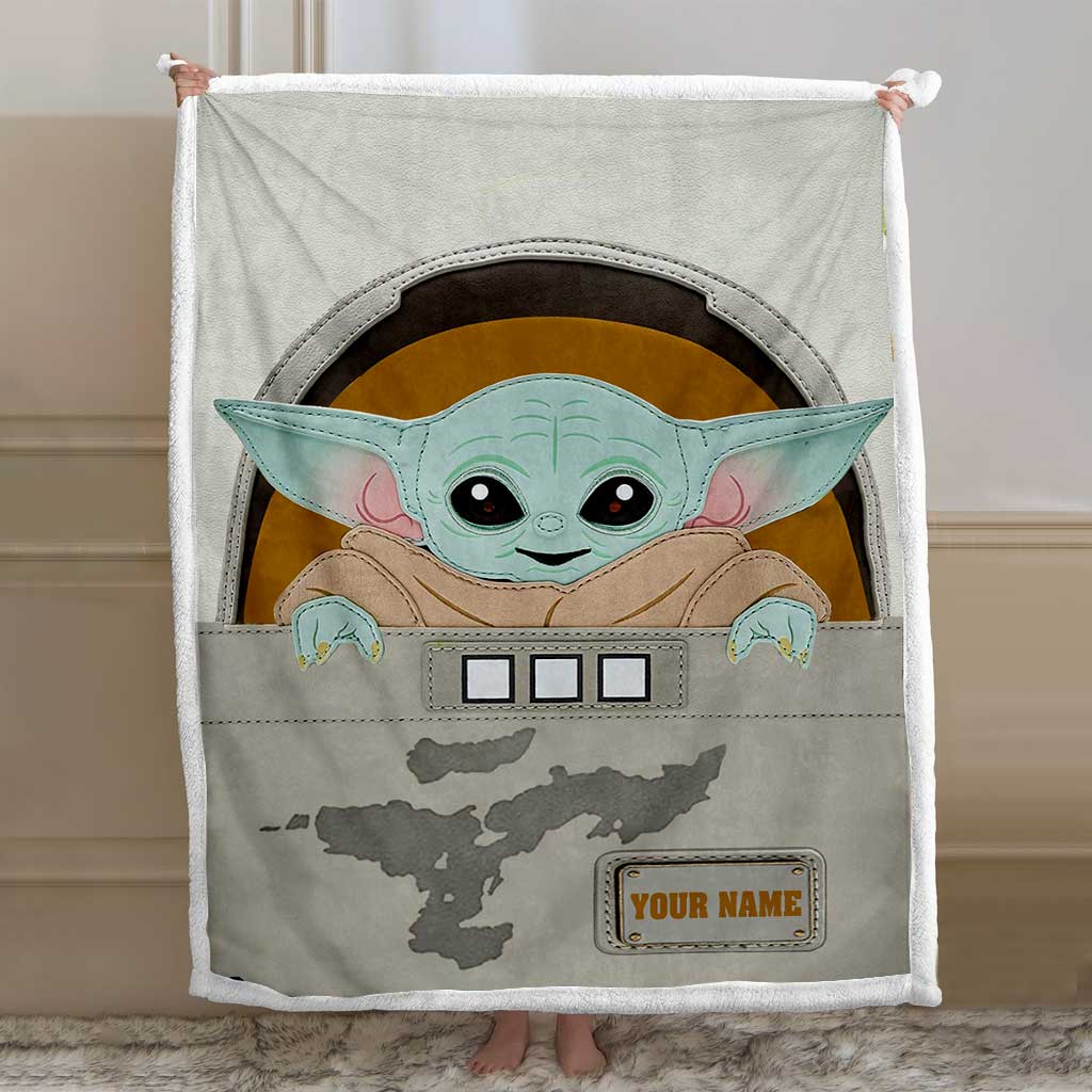 Personalized Baby Blanket with Cute Character Custom Name Gift Blanket GradoCreations