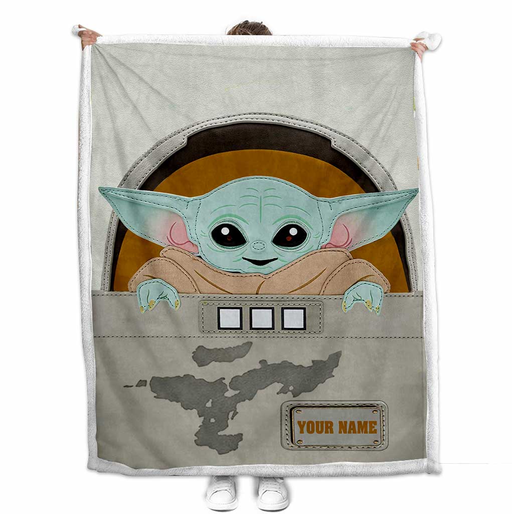Personalized Baby Blanket with Cute Character Custom Name Gift Blanket GradoCreations