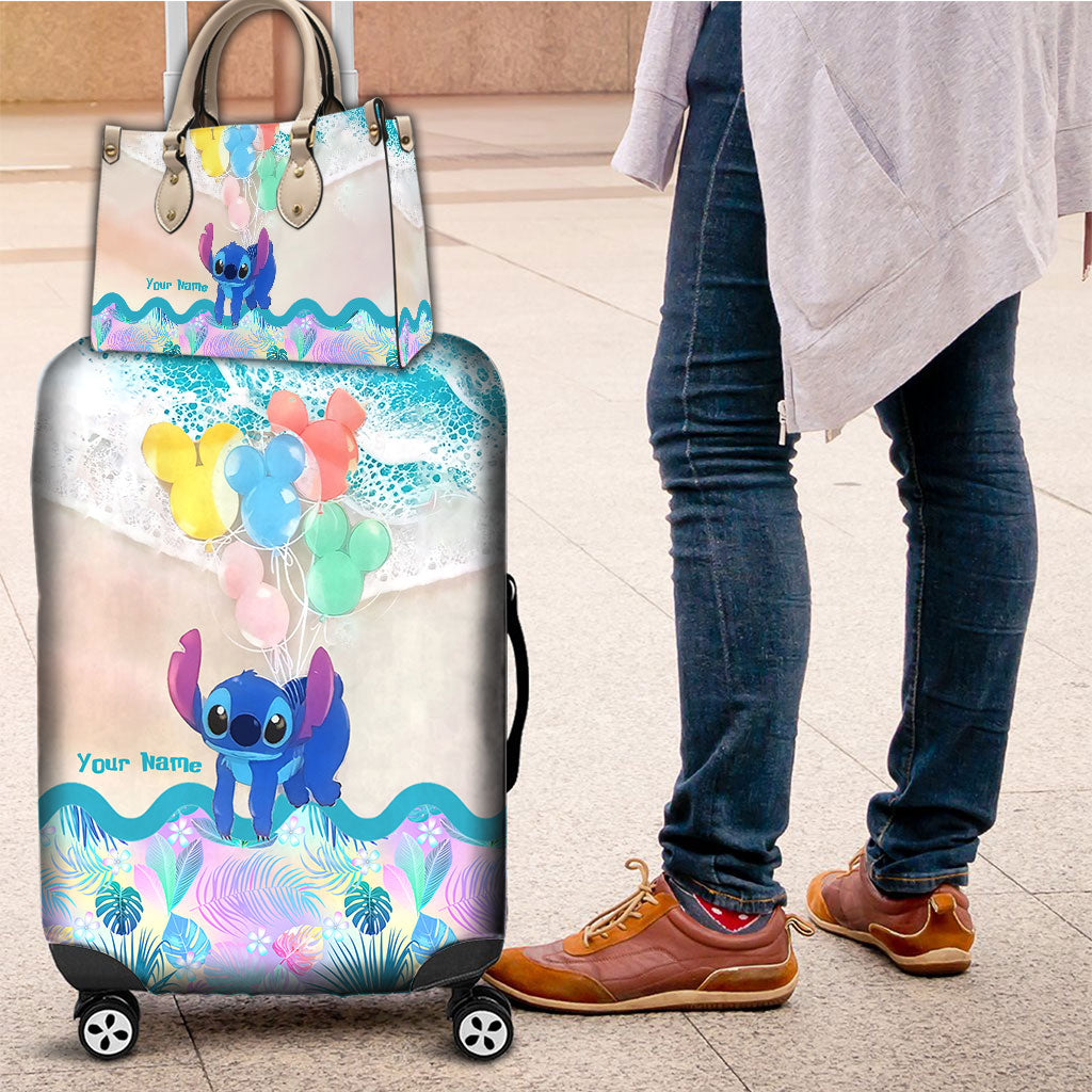 Personalized Ohana Leather Handbag & Luggage Cover Gift Leather Handbag & Luggage Cover GradoCreations