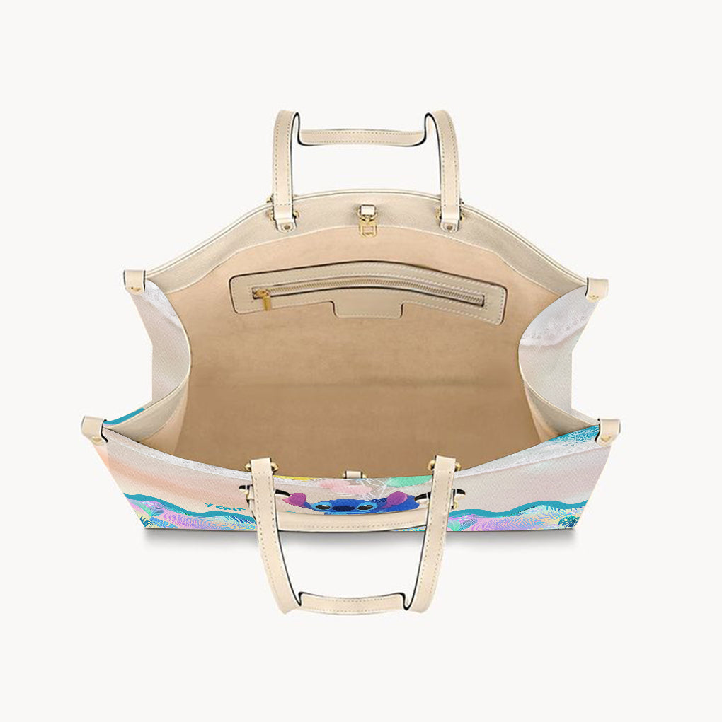 Personalized Ohana Leather Handbag & Luggage Cover Gift Leather Handbag & Luggage Cover GradoCreations