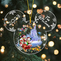 Personalized Mickey Mouse Transparent Christmas Ornament 2023 Gift One-sided Ornament GradoCreations