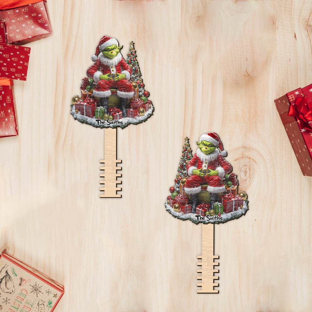 Personalized Grinch Christmas Tree Topper Unique Gift Tree Topper GradoCreations