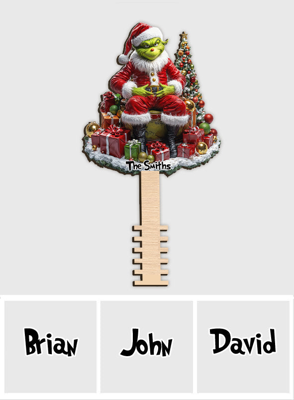 Personalized Grinch Christmas Tree Topper Unique Gift Tree Topper GradoCreations