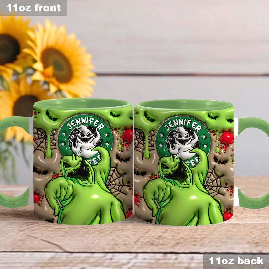 Personalized Halloween Accent Mug Custom Name Gift Idea Accent Mug GradoCreations