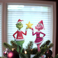 Personalized Grinchmas Christmas Tree Topper Custom Name Decoration Tree Topper GradoCreations
