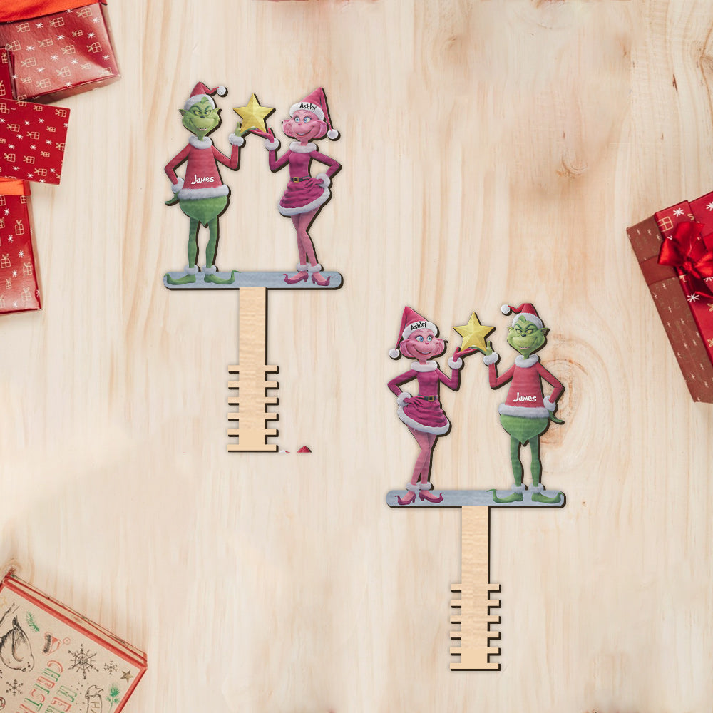 Personalized Grinchmas Christmas Tree Topper Custom Name Decoration Tree Topper GradoCreations
