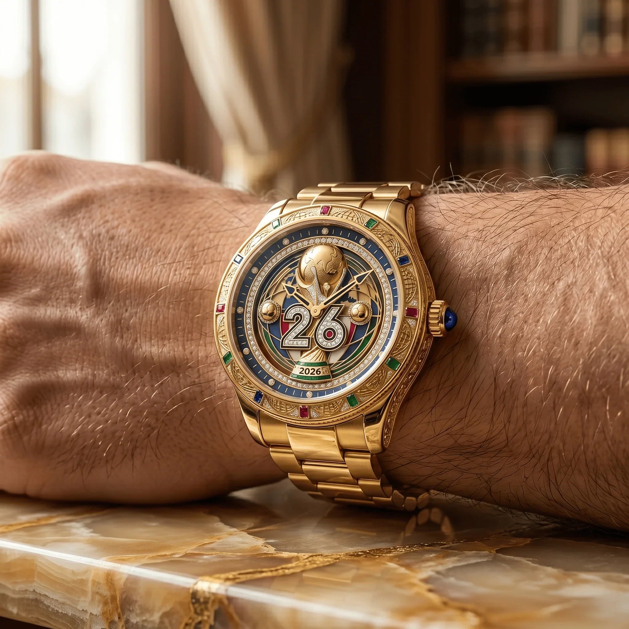 Personalized FIFA World Cup 2026 Men's Wrist Watch Gift for Sports Lovers