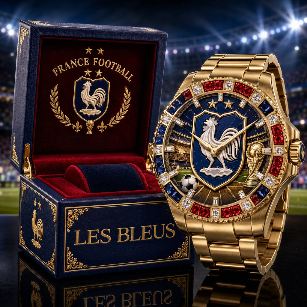 Custom France Soccer Championship 2026 Men's Wrist Watch Gift for Football Fans