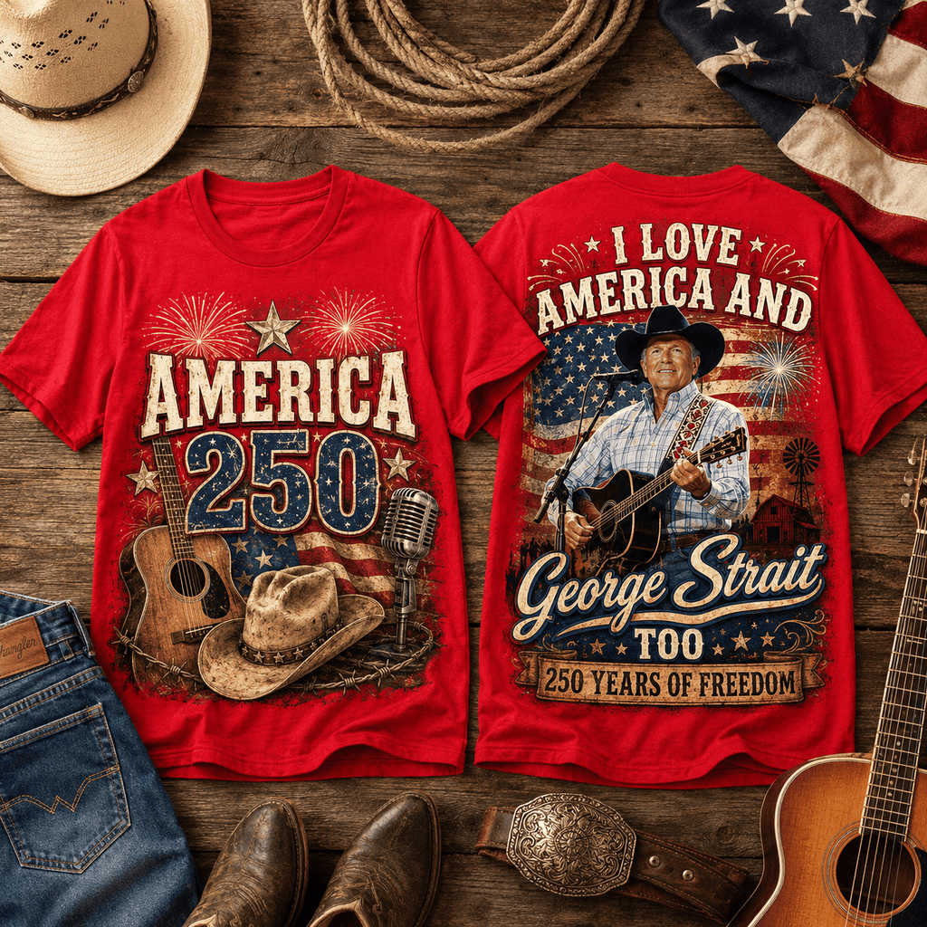 Personalized George Strait Shirt I Love America Gift for Family