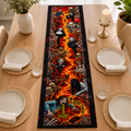 Personalized Halloween Quilt Table Runner Creepy Decor for Spooky Parties Quilt Table Runner GradoCreations