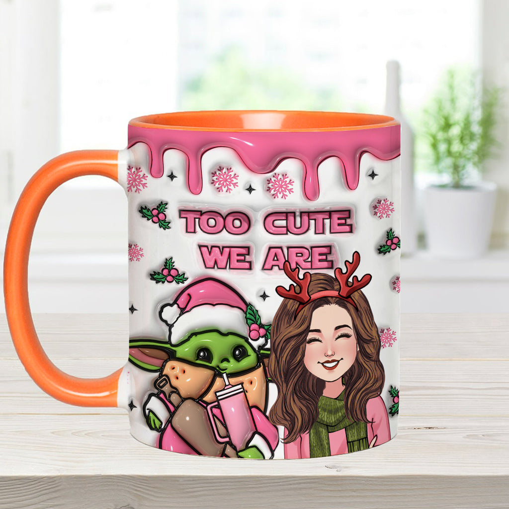 Personalized Cute Accent Mug Custom Name Gift for Mom Accent Mug GradoCreations