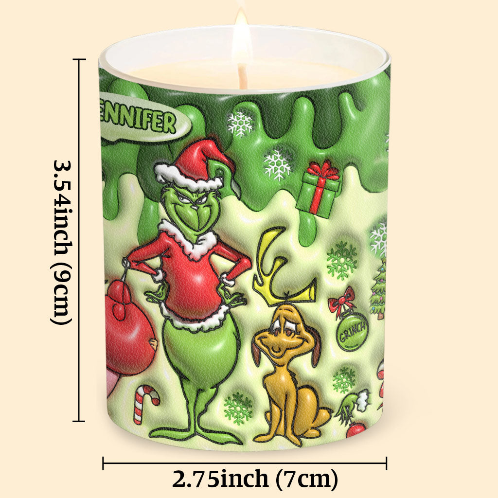 Personalized Christmas Candle with Wooden Lid for Home Decor Candle With Wooden Lid GradoCreations
