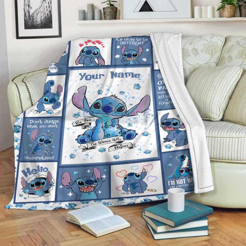 Personalized Autism Awareness Blanket Custom Name Gift Idea Blanket GradoCreations