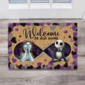 Personalized Halloween Couple Doormat Welcome Home Gift Doormat GradoCreations