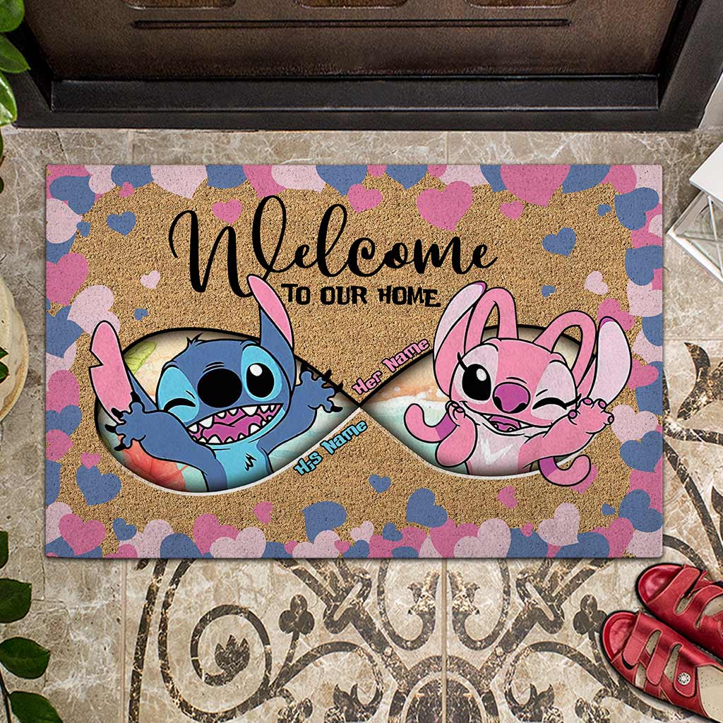 Personalized Couple Doormat with Custom Names - Welcome Home Gift Doormat GradoCreations