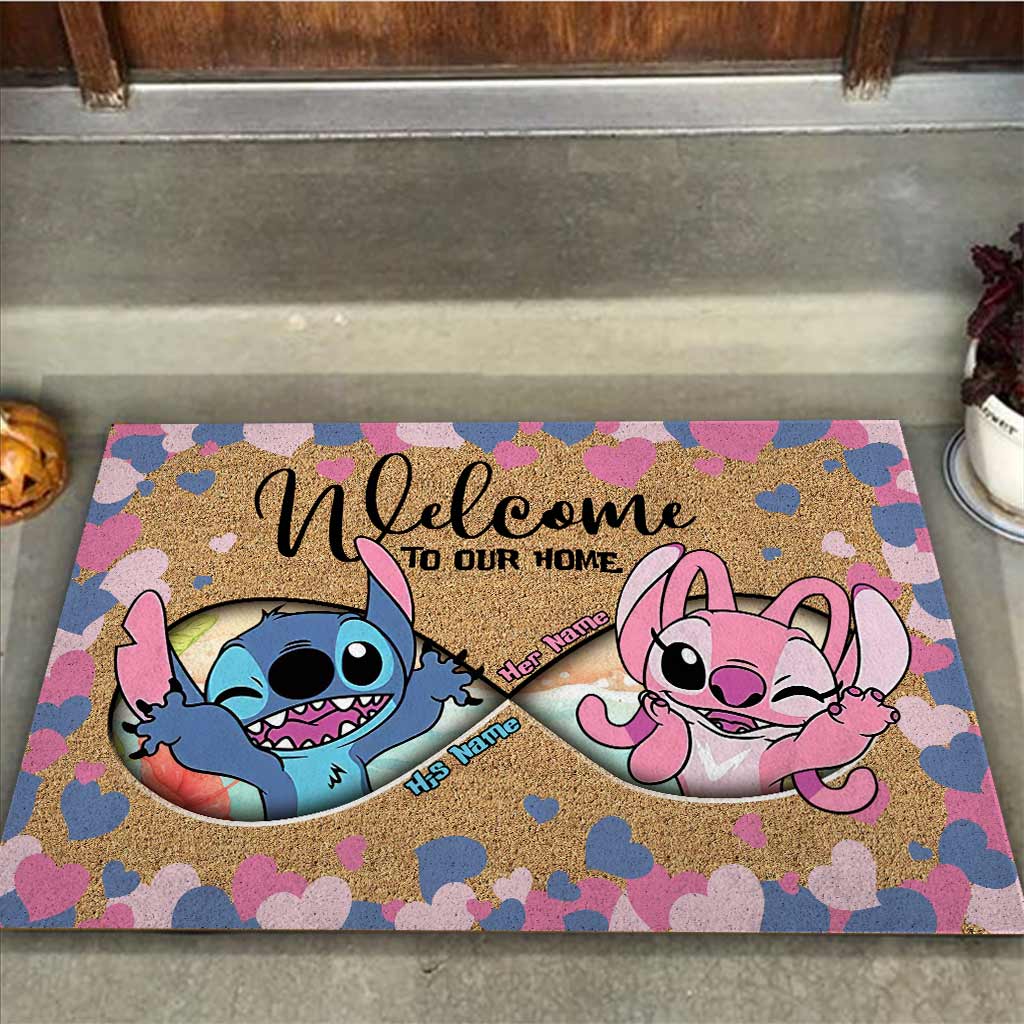 Personalized Couple Doormat with Custom Names - Welcome Home Gift Doormat GradoCreations