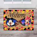 Personalized Disney Couple Doormat Custom Name Housewarming Gift Doormat GradoCreations