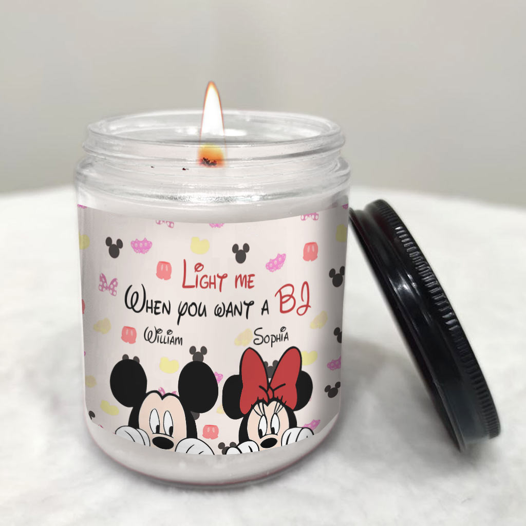 Personalized Couple Candle with Lavender Scent - Custom Names Gift for Anniversary Candle GradoCreations