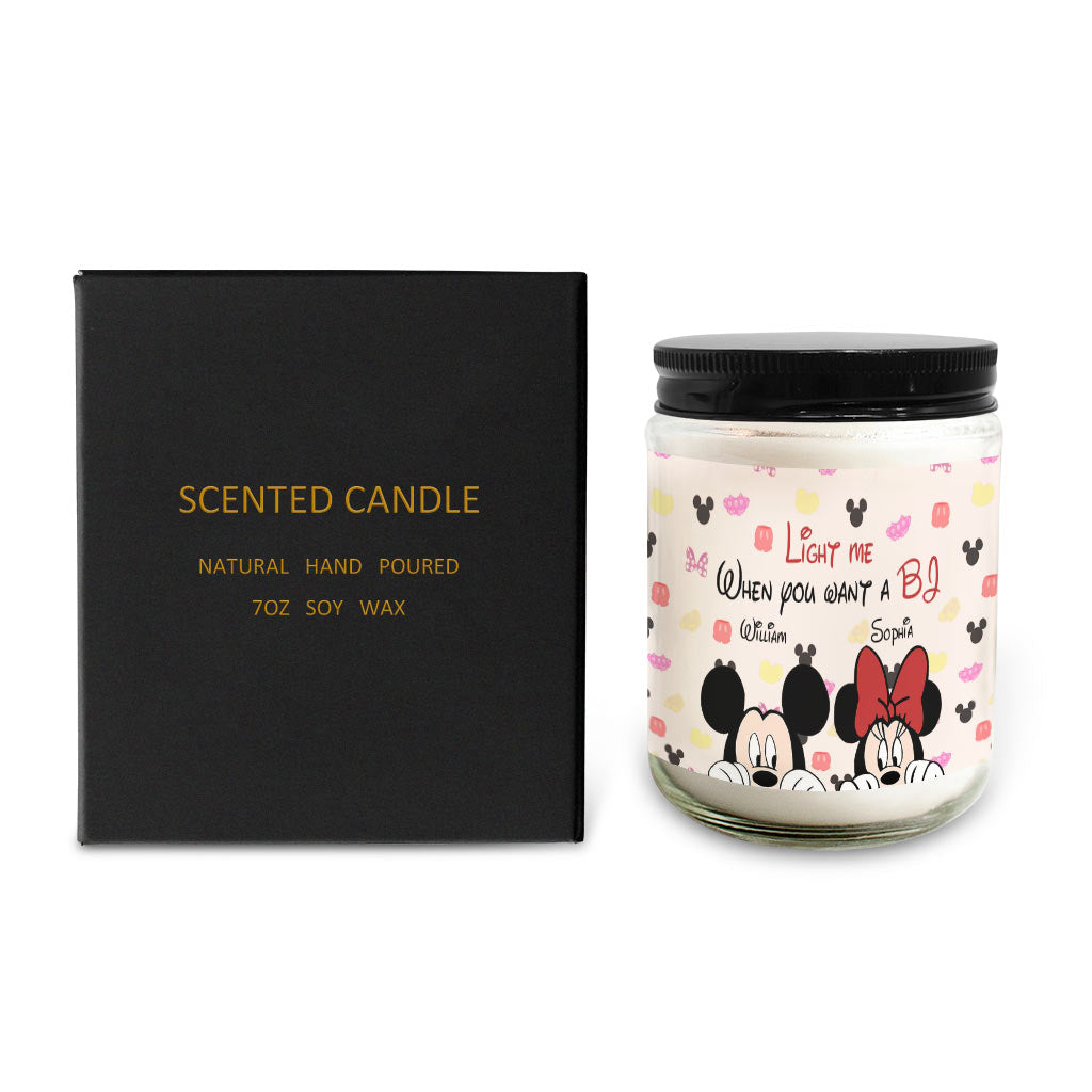Personalized Couple Candle with Lavender Scent - Custom Names Gift for Anniversary Candle GradoCreations