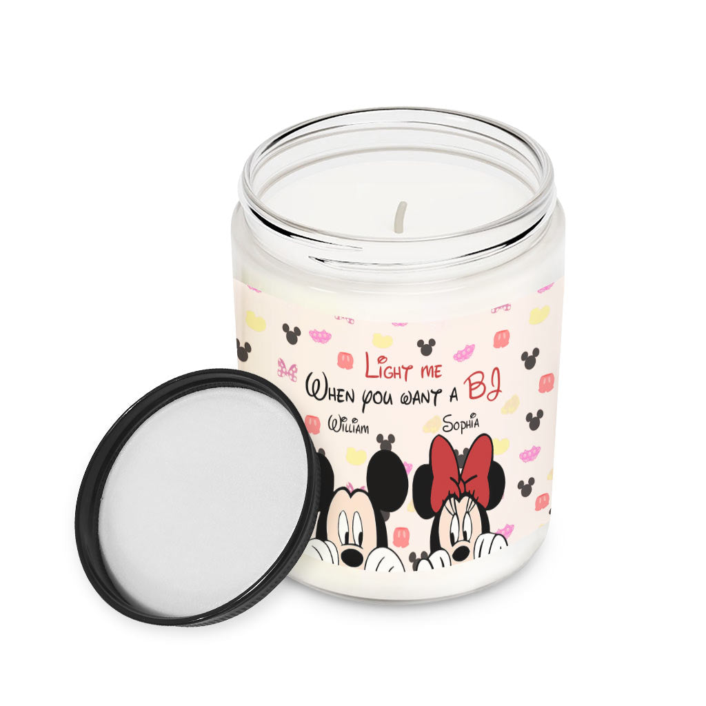 Personalized Couple Candle with Lavender Scent - Custom Names Gift for Anniversary Candle GradoCreations