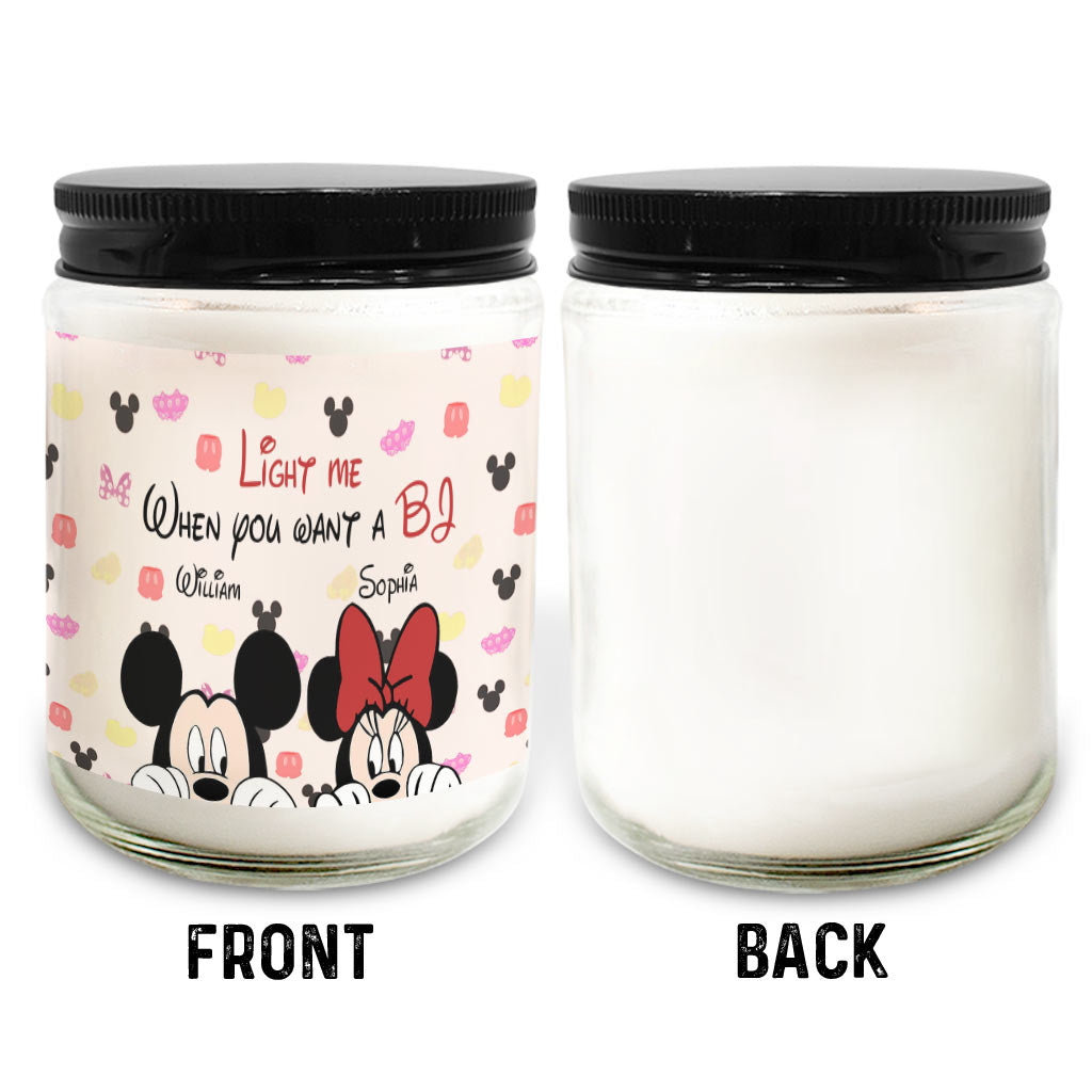 Personalized Couple Candle with Lavender Scent - Custom Names Gift for Anniversary Candle GradoCreations