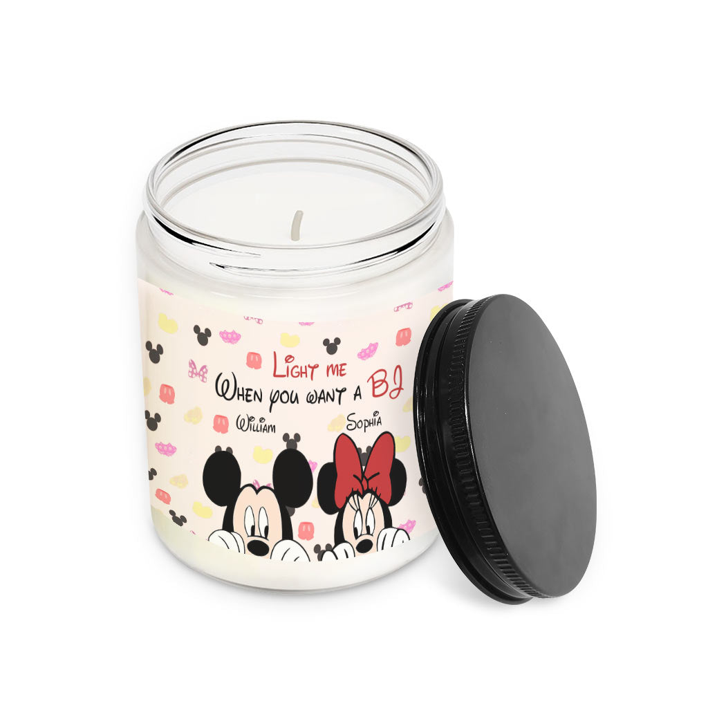 Personalized Couple Candle with Lavender Scent - Custom Names Gift for Anniversary Candle GradoCreations