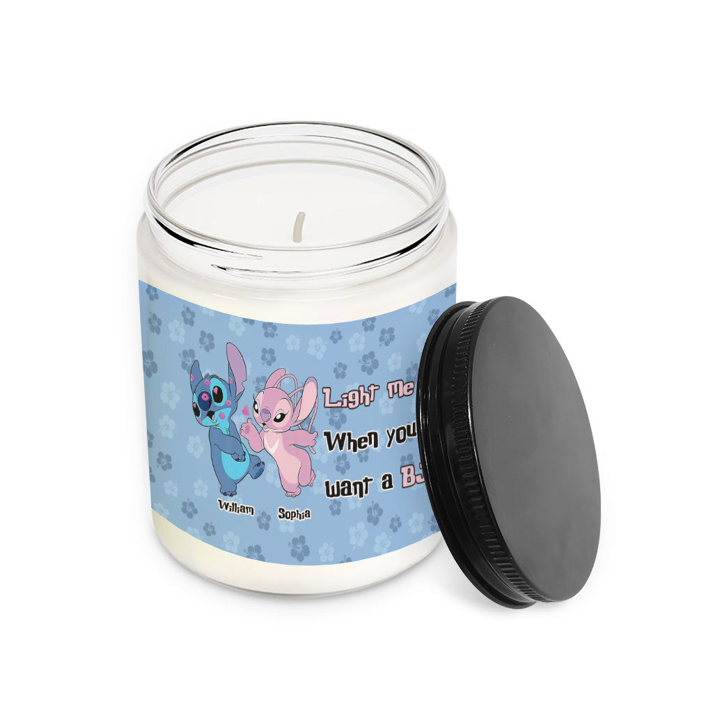 Personalized Ohana Candle Custom Name Couples Gift Candle GradoCreations