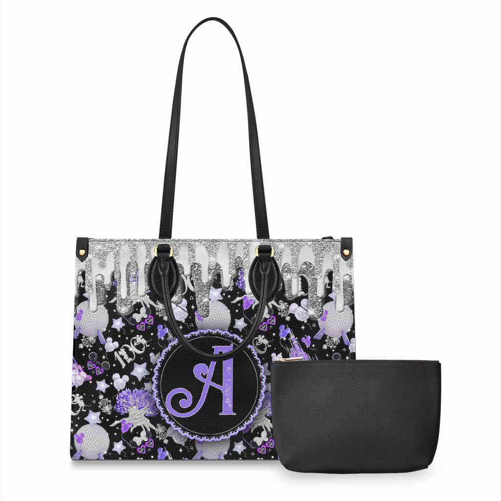 Personalized Leather Handbag with Magical Dripping Design for Women Leather Handbag GradoCreations