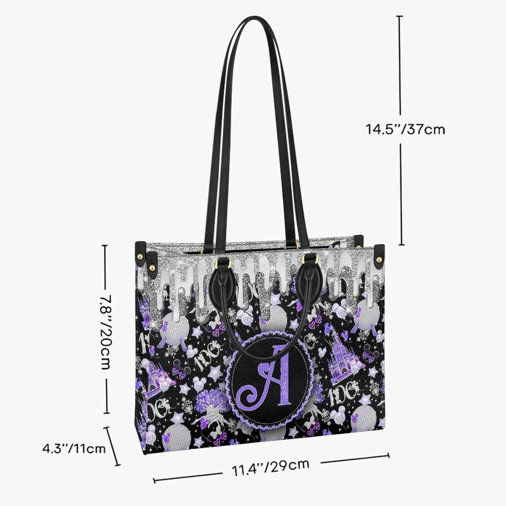 Personalized Leather Handbag with Magical Dripping Design for Women Leather Handbag GradoCreations