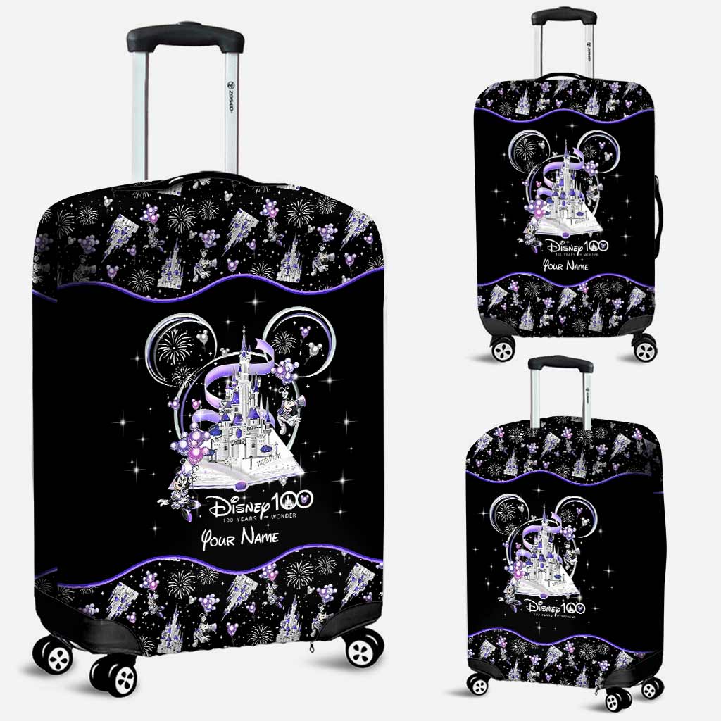 Personalized Disney 100 Years Luggage Cover Custom Name Gift Luggage Cover GradoCreations