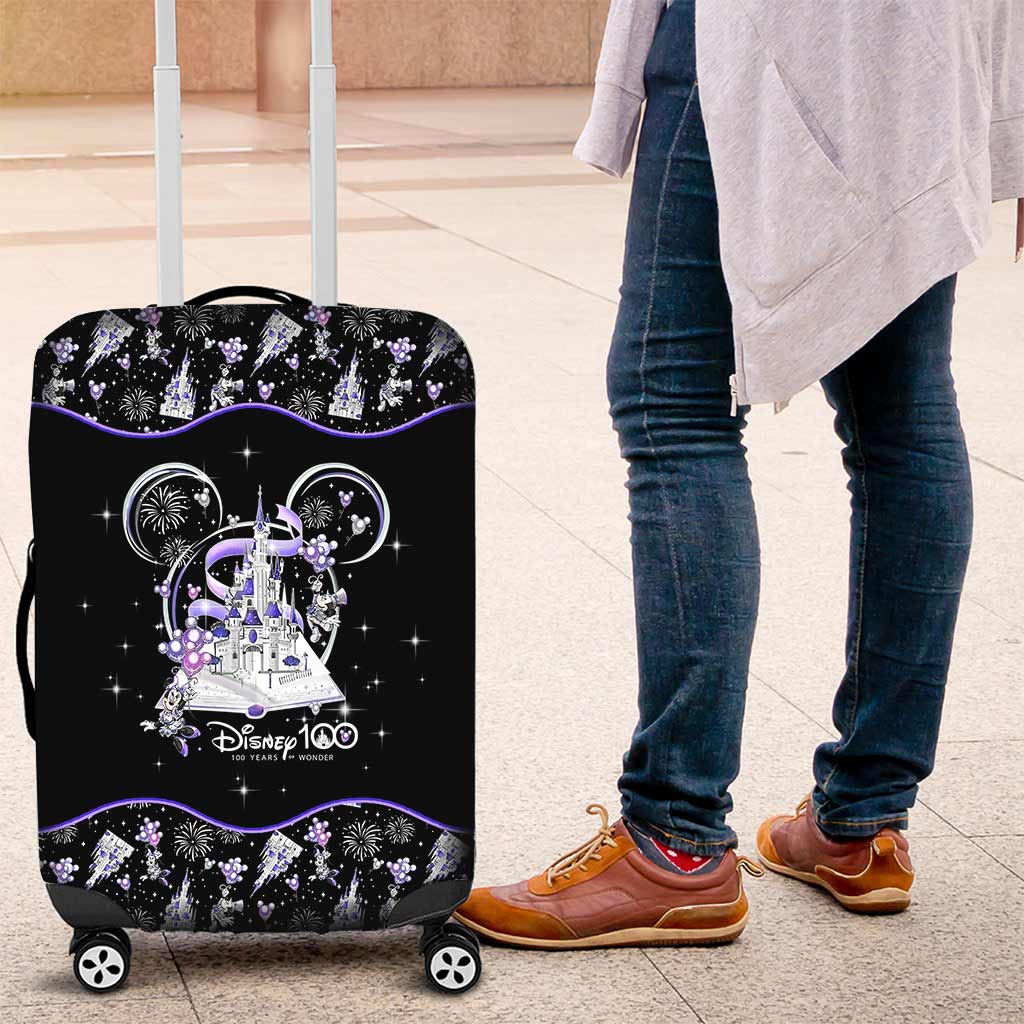 Personalized Disney 100 Years Luggage Cover Custom Name Gift Luggage Cover GradoCreations