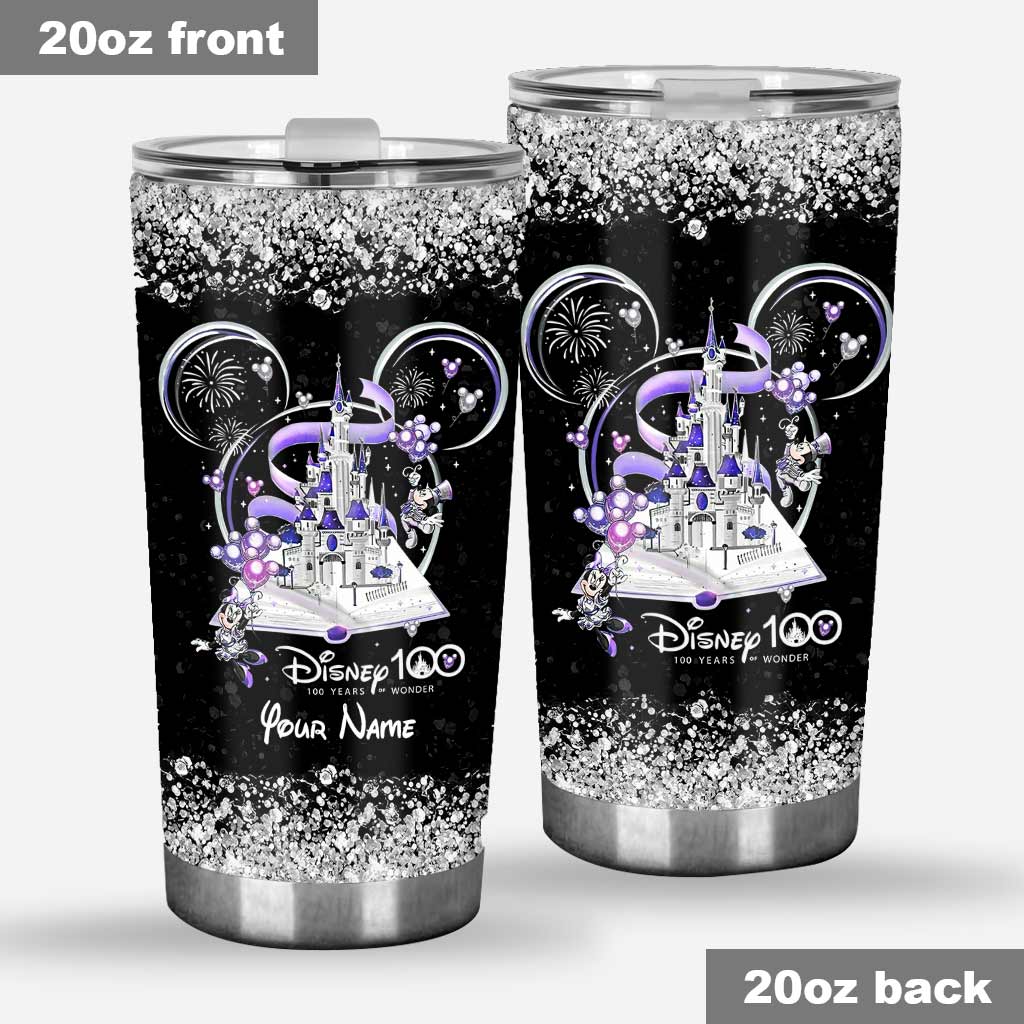 Personalized Disney 100 Years Tumbler Custom Name Gift Tumbler GradoCreations