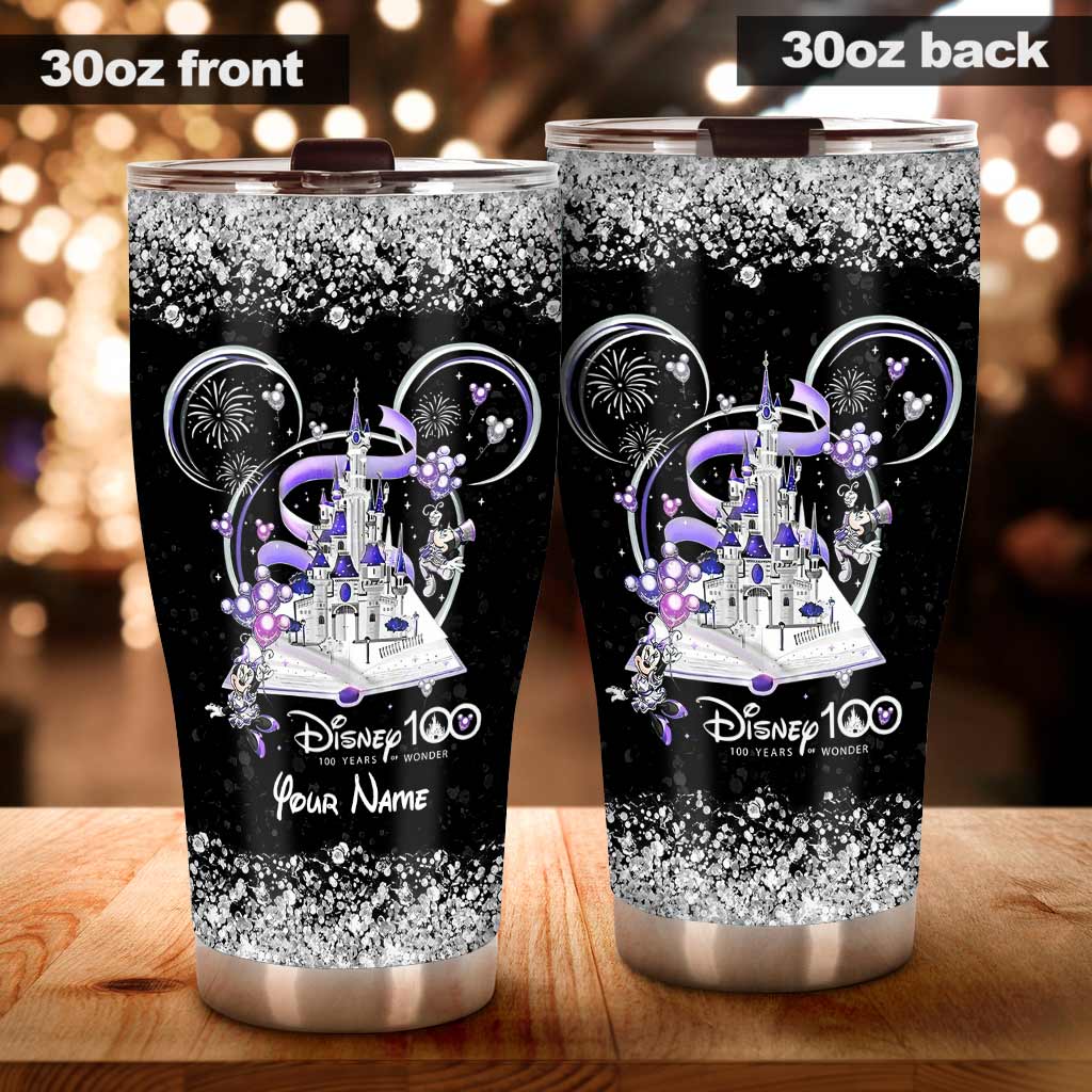 Personalized Disney 100 Years Tumbler Custom Name Gift Tumbler GradoCreations