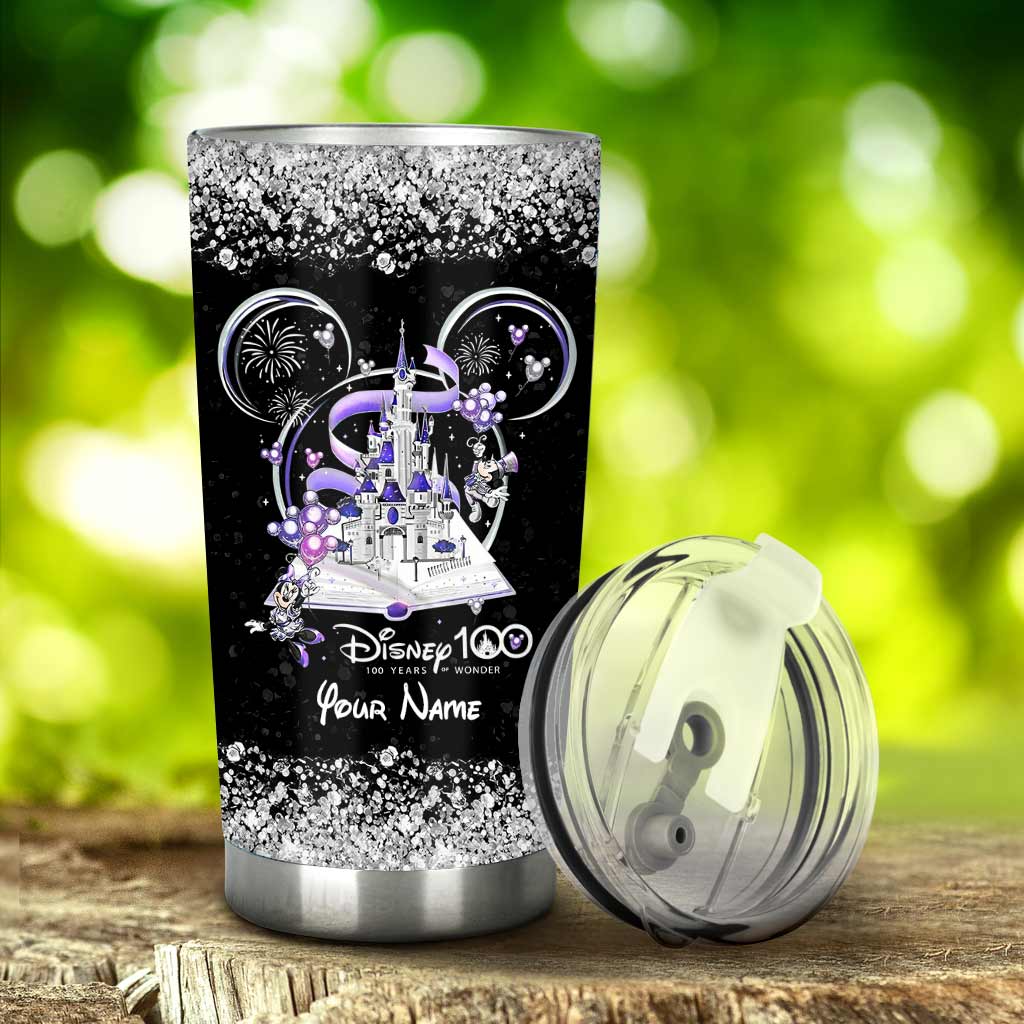 Personalized Disney 100 Years Tumbler Custom Name Gift Tumbler GradoCreations