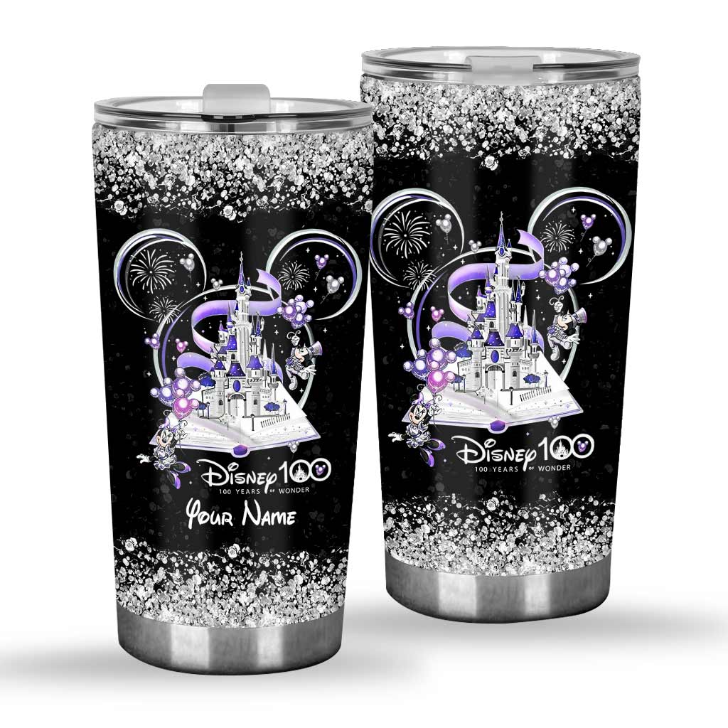 Personalized Disney 100 Years Tumbler Custom Name Gift Tumbler GradoCreations