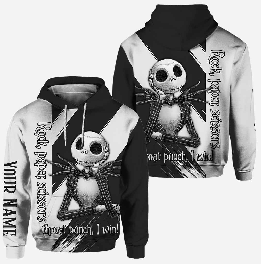 Personalized Rock Paper Scissors Hoodie & Leggings Gift for Halloween Hoodie & Leggings GradoCreations