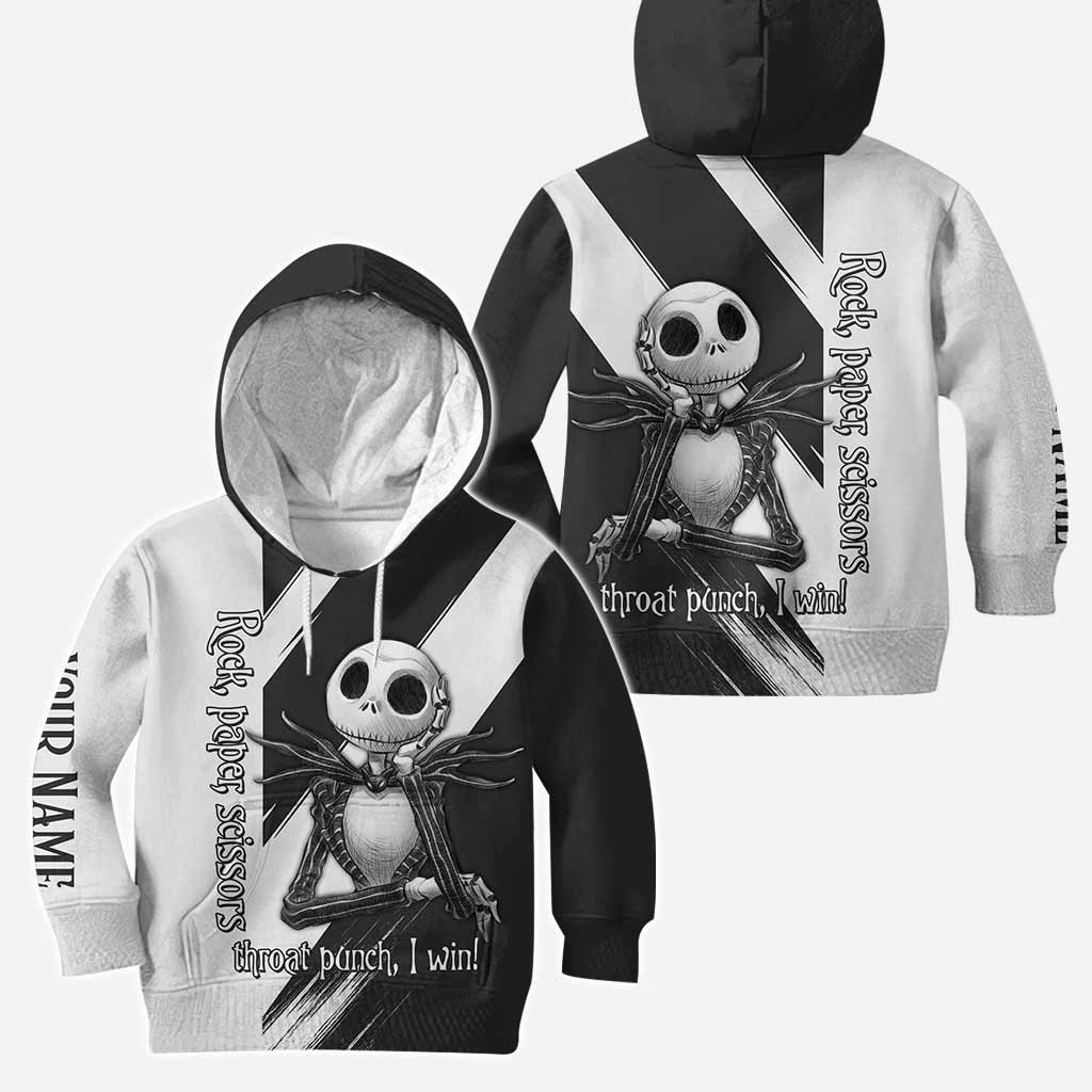 Personalized Rock Paper Scissors Hoodie & Leggings Gift for Halloween Hoodie & Leggings GradoCreations