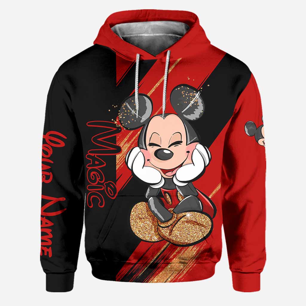 Personalized Magic Mouse Ears Hoodie & Leggings Set for Kids | Custom Name Gift Hoodie & Leggings GradoCreations